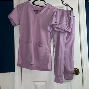 Med Couture Lavender Scrub Set